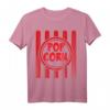 Lustiges Popcorn Karnevalskostüm Shirt - Rot Weiß Gestreift für Damen, Herren und Kinder, Perfekt für Fasching & Karneval