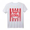 Lustiges Popcorn Karnevalskostüm Shirt - Rot Weiß Gestreift für Damen, Herren und Kinder, Perfekt für Fasching & Karneval