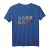 Buntes Dorfdisko 80er Outfit T-Shirt - Nostalgisches Disco Fan Geschenk für 80er & 90er Jahre Party, DJ & Mottoparty