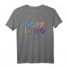 Buntes Dorfdisko 80er Outfit T-Shirt - Nostalgisches Disco Fan Geschenk für 80er & 90er Jahre Party, DJ & Mottoparty