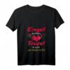 Damen Engel Im Herzen Teufel Im Kopf Und Wahnsinn Im Blut Kostüm T-Shirt mit V-Ausschnitt – Lustiges Karnevals-Outfit für Fasching, Weiberfastnacht & Partnerlook