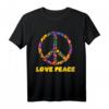 Hippie Kostüm T-Shirt 60er/70er Love Peace Flower Power - Perfekt für Partys, Fasching & Karneval
