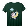 Einhorn schlafen mit Mond Karneval Fasching Party T-Shirt - Perfektes Kostüm für Mottoparty, Fasching & Karneval 2020