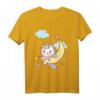 Einhorn schlafen mit Mond Karneval Fasching Party T-Shirt - Perfektes Kostüm für Mottoparty, Fasching & Karneval 2020