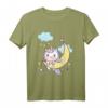 Einhorn schlafen mit Mond Karneval Fasching Party T-Shirt - Perfektes Kostüm für Mottoparty, Fasching & Karneval 2020