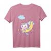 Einhorn schlafen mit Mond Karneval Fasching Party T-Shirt - Perfektes Kostüm für Mottoparty, Fasching & Karneval 2020