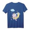 Einhorn schlafen mit Mond Karneval Fasching Party T-Shirt - Perfektes Kostüm für Mottoparty, Fasching & Karneval 2020