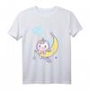 Einhorn schlafen mit Mond Karneval Fasching Party T-Shirt - Perfektes Kostüm für Mottoparty, Fasching & Karneval 2020
