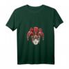 Venezianische Maske Verkleidung Fasching Karneval Hofnarr T-Shirt mit V-Ausschnitt – Buntes Harlekin-Design für Faschings- und Karnevalsfeiern