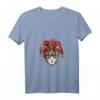 Venezianische Maske Verkleidung Fasching Karneval Hofnarr T-Shirt mit V-Ausschnitt – Buntes Harlekin-Design für Faschings- und Karnevalsfeiern