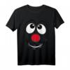 Karneval Clown Gesicht T-Shirt – Lustiges Kostüm & Geschenkidee für Fasching, Fastnacht & Karnevalsfeier