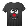 Karneval Clown Gesicht T-Shirt – Lustiges Kostüm & Geschenkidee für Fasching, Fastnacht & Karnevalsfeier