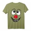 Karneval Clown Gesicht T-Shirt – Lustiges Kostüm & Geschenkidee für Fasching, Fastnacht & Karnevalsfeier