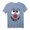 Karneval Clown Gesicht T-Shirt – Lustiges Kostüm & Geschenkidee für Fasching, Fastnacht & Karnevalsfeier