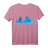 Kölner Skyline Aquarell Malerei T-Shirt - Jecke Karnevals- & Stadtliebe Outfit für Köln-Fans und Kölner mit Herz
