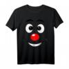 Karneval Clown Gesicht Kostüm Fasching T-Shirt – Buntes Party Outfit für Kinder, Männer & Frauen für Karneval & Weiberfastnacht