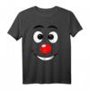 Karneval Clown Gesicht Kostüm Fasching T-Shirt – Buntes Party Outfit für Kinder, Männer & Frauen für Karneval & Weiberfastnacht