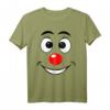 Karneval Clown Gesicht Kostüm Fasching T-Shirt – Buntes Party Outfit für Kinder, Männer & Frauen für Karneval & Weiberfastnacht