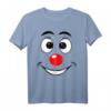 Karneval Clown Gesicht Kostüm Fasching T-Shirt – Buntes Party Outfit für Kinder, Männer & Frauen für Karneval & Weiberfastnacht