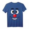 Karneval Clown Gesicht Kostüm Fasching T-Shirt – Buntes Party Outfit für Kinder, Männer & Frauen für Karneval & Weiberfastnacht