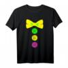 Karneval Clown Kostüm für Eltern & Kinder – Lustiges Fasching T-Shirt mit Fliege und Knöpfen für Karneval, Fasnacht & Fasching Party