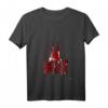 Damen Köln Koeln Kölner Dom Karneval Kostüm rot und weiß T-Shirt mit V-Ausschnitt – Perfekt für Rosenmontag, Altweiber & jecke Partys