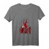 Damen Köln Koeln Kölner Dom Karneval Kostüm rot und weiß T-Shirt mit V-Ausschnitt – Perfekt für Rosenmontag, Altweiber & jecke Partys