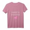 Damen & Herren Flamingo Lustiges Karneval T-Shirt mit V-Ausschnitt – Witziges Faschingskostüm für Junggesellenabschied, Party & Last-Minute-Outfit