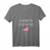 Damen & Herren Flamingo Lustiges Karneval T-Shirt mit V-Ausschnitt – Witziges Faschingskostüm für Junggesellenabschied, Party & Last-Minute-Outfit