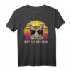 Katzen Best Cat Dad Ever Papa Vatertag Geburtstag Geschenk T-Shirt – Lustiges Katzen Motiv für Katzenpapa & Männer mit Katzenliebe