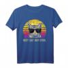 Katzen Best Cat Dad Ever Papa Vatertag Geburtstag Geschenk T-Shirt – Lustiges Katzen Motiv für Katzenpapa & Männer mit Katzenliebe
