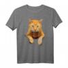 Kreatives Katzenmotiv T-Shirt mit Tasche – Klassisches Design für Katzenliebhaber