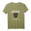 Lächle du kannst sie nicht alle töten - Teuflisches Katzen T-Shirt für Halloween, Karneval & Party, Gothic Katzenliebhaber Geschenk