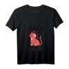 Damen V-Ausschnitt T-Shirt mit Spruch 'Sag mir nicht was ich tun soll du bist nicht meine Katze!' – Lustiges Katzen Design für Katzenliebhaberinnen