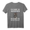 Ich Darf So Aussehen Ich Hatte Nachtdienst Kaffee Katze T-Shirt - Lustiges Geschenk für Pflegekräfte und Schichtarbeiter