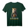 Lustiges Kaffee Katzen Spruch T-Shirt - Guten Morgen Ganz dünnes Eis für Katzenliebhaber, Morgenmuffel & Sarkastische Kollegen