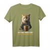 Lustiges Kaffee Katzen Spruch T-Shirt - Guten Morgen Ganz dünnes Eis für Katzenliebhaber, Morgenmuffel & Sarkastische Kollegen