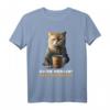 Lustiges Kaffee Katzen Spruch T-Shirt - Guten Morgen Ganz dünnes Eis für Katzenliebhaber, Morgenmuffel & Sarkastische Kollegen