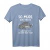 Lustiges Katzen Schlafshirt – So müde wie heute war ich seit gestern, ideales Geschenk für Katzenliebhaber, Morgenmuffel und Langschläfer