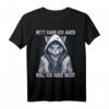Lustiges Katzen Anime T-Shirt mit Spruch - Für Morgenmuffel, Sarkastische und Ironische Katzenliebhaber, Perfekt als Geschenk für Kollegen
