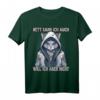 Lustiges Katzen Anime T-Shirt mit Spruch - Für Morgenmuffel, Sarkastische und Ironische Katzenliebhaber, Perfekt als Geschenk für Kollegen