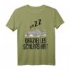 Offizielles Schlafshirt Katze - Lustiges Katzen Motiv T-Shirt für Damen, Herren, Teenager & Katzenfans als Geschenk