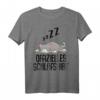 Offizielles Schlafshirt Katze - Lustiges Katzen Motiv T-Shirt für Damen, Herren, Teenager & Katzenfans als Geschenk