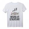 Offizielles Schlafshirt Katze - Lustiges Katzen Motiv T-Shirt für Damen, Herren, Teenager & Katzenfans als Geschenk