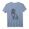 Tiger Motiv Raubkatzen Dschungel Katzen Zähne Krallen T-Shirt – Klassisch geschnitten, ideal für Tierliebhaber und Dschungel-Fans