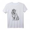 Tiger Motiv Raubkatzen Dschungel Katzen Zähne Krallen T-Shirt – Klassisch geschnitten, ideal für Tierliebhaber und Dschungel-Fans