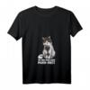 Damen Valentinstag T-Shirt mit Herz Katze - Perfekte romantische Überraschung für Verliebte, mit V-Ausschnitt