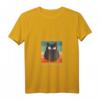 Damen T-Shirt mit Katzen Design – Ich rege mich nicht auf, du regst mich auf, schwarze Katze, humorvolles V-Ausschnitt Shirt für Katzenliebhaber