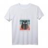 Damen T-Shirt mit Katzen Design – Ich rege mich nicht auf, du regst mich auf, schwarze Katze, humorvolles V-Ausschnitt Shirt für Katzenliebhaber