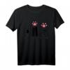 Niedliches Katze Rock Paper Scissors T-Shirt mit Pfoten – Lustiges Geschenk für Katzenliebhaber und Tierfreunde